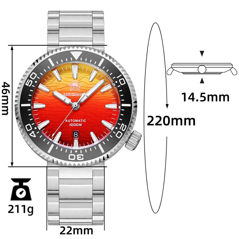 ADDIESDIVE AD2526 46mm