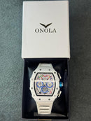 ONOLA 6827 Cronógrafo Hollow Quartzo à Prova d'Água 30M